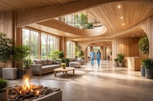 Health-Aligned Fire Behaviour in Modern Timber Spaces